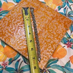 7 1/4” Sterling silver chain bracelet